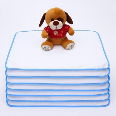 Imagem de Kit 6 Tapetes Higiênicos Laváveis 70x50cm Super Absorventes até 200 La