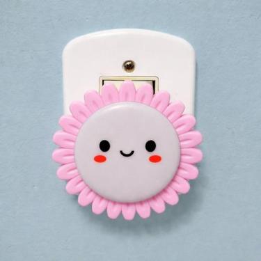 Imagem de Luminária Led Flor Tomada Quarto Corredor Infantil Bebês Decoração Luz