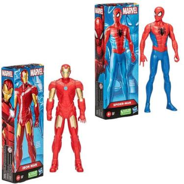 Imagem de Bonecos Super Herói Homem Aranha e Homem de Ferro Expression - Hasbro