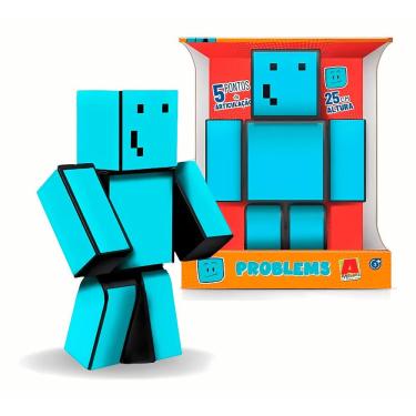 Imagem de Boneco Articulado Gamer Skin Problems para Brincar e Colecionar com 25CM Articulado Algazarra Brinquedos