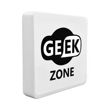 Imagem de Luminária Box Slim Geek Zone USB TPC com Luz Difusa Bivolt e Fita de LED 5W para Decoração Branco