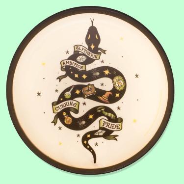 Imagem de Luminária de Parede Tattoo Slytherin Tpc com Luz LED Inclusa para Decoração Temática Verde