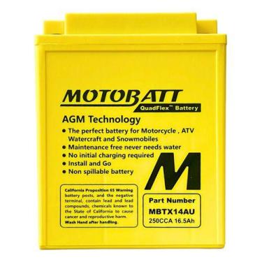 Imagem de Bateria Honda Cb750 Cbx750 F Agm Motobatt Mbtx14au 16,5ah