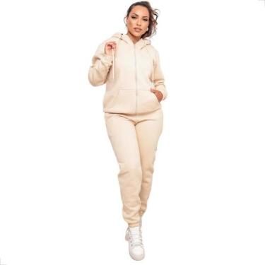 Imagem de Conjunto Calça e Blusa com Zíper Capuz Moletom Moda Invernal - West Ro