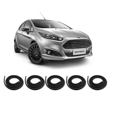 Imagem de Kit Borracha Vedação Das 4 Portas + Borracha Do Porta Malas New Fiesta