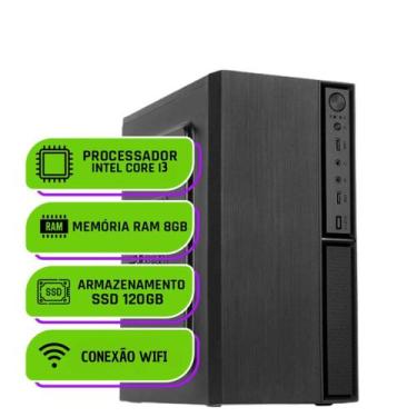 Imagem de Computador PC CPU Intel i5 8GB Memoria Ram SSD 120GB - ALLIGATOR SHOP