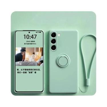 Imagem de Capa De Telefone Samsung Galaxy Com Anel Magnético De Silicone S25 S24