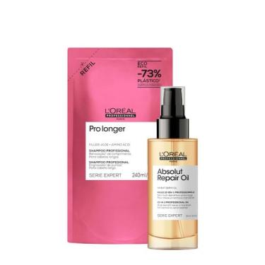 Imagem de Kit L'Oréal Professionnel Pro Longer Repair Shampoo Refil Oil (2 produ