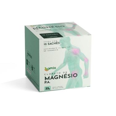 Imagem de Cloreto de Magnésio P.A. - 396g - 12 sachês 33g - Omix-Unissex