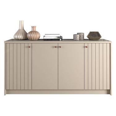 Imagem de Buffet Sala De Jantar 100% Mdf 4 Portas Lia Cimol Off White Off White