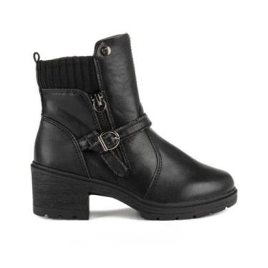 Imagem de Bota Infantil Coturno Cano Baixo Pink Cats Dakota Tratorada, 28, Preto