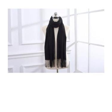 Imagem de Cachecol Echarpe Pashmina Lenço Xale Manta Lisa Moda - Loja da Índia, 