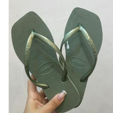 Imagem de Chinelo Clean Square - Havaianas, Smoke green, 41/42