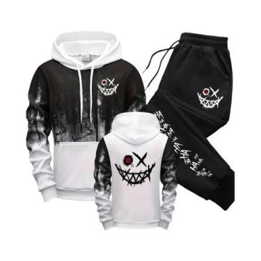 Imagem de Conjunto De Moda Urbana Masculina Para Outono E Inverno, Moletom Com C