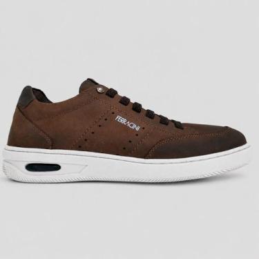 Imagem de Sapatênis Couro Ferracini New Blady 2630D Marrom Masculino, 38