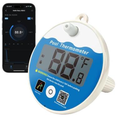 Imagem de Termômetro de piscina Bluetooth Aoycocr 30m de alcance IPX8 à prova d'