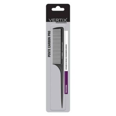Imagem de Pente Carbon Pro Cabo Fino Wide Cód 2383 - Vertix