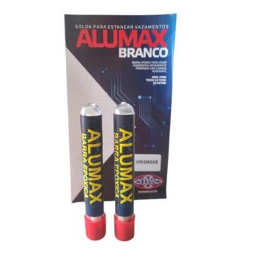 Imagem de KIT 02 BARRAS Epóxica Solda Para Estancar Vazamentos Alumax COR:BRANCO