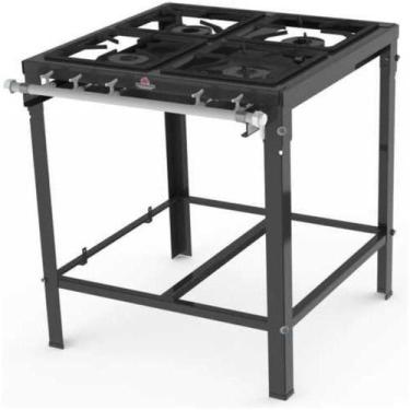 Imagem de Fogão Industrial 4 Bocas Simples (c/ Registro P/ Forno) Pms-400n - Pro