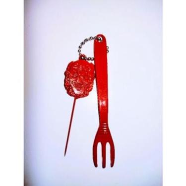 Imagem de Furador e Garfinho de Personagens Kit chaveiro  - DG, Palhaço Cor Verm