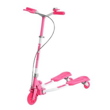 Imagem de Patinete Infantil Dobrável Trinete 3 Rodas Rosa - Unitoys