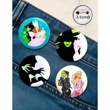 Imagem de Botton GEDUMIX Wicked O Mágico De Oz Aesthetic 1.0 - 4 Peças, Alfinete