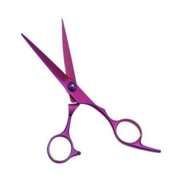 Imagem de Conjunto De Tesouras De Cabeleireiro Azuis De 6 Polegadas Para Barbear