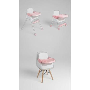 Imagem de Cadeira de Alimentação Bebê 3 em 1 Portátil Rosa - Congratulations Sto