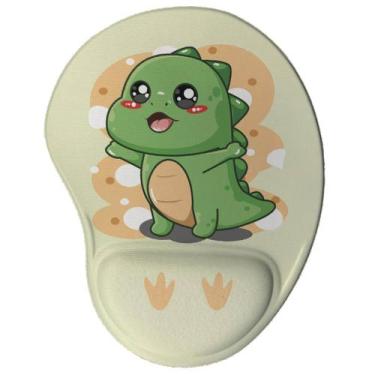 Imagem de Mouse pad Ergonômico Dinossauro Kawaii Presente Geek - Geek Vip, Marro