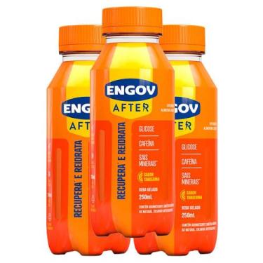 Imagem de Bebida Engov After Tangerina 250ml  Kit com três unidades