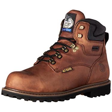 Imagem de Georgia Boot Botas de trabalho masculinas Hammer Steel Toe, Marrom briar, 39