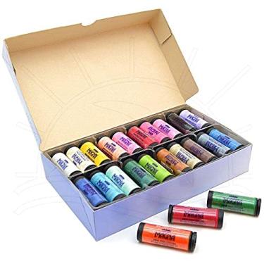 Imagem de Linha Costura Coloridas Corrente Kit 40 Tubos Cores Variadas