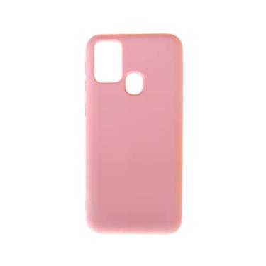 Imagem de Capa Capinha Case Silicone Aveludada cor Rosa Compatível Samsung Galaxy M21s Tela 6.4"