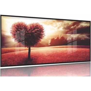 Imagem de Quadro Decorativo Árvore De Coração 130x60 Moldura Preta 2x2