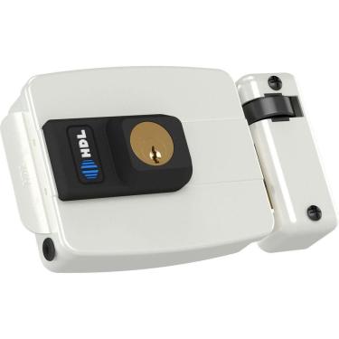 Imagem de Fechadura Elétrica Hdl C90 Fixa Branca Abre P. Dentro Std