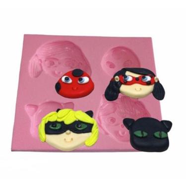 Imagem de Molde De Silicone Ladybug Joaninha Gato