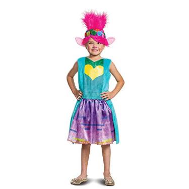 Imagem de Poppy Rainbow Deluxe Costume for Kids with Headpiece, Trolls World Tour, Size Medium (7-8)