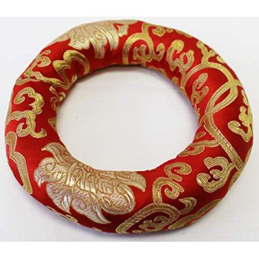 Imagem de Almofada de brocado de seda F1041/F783 para tigela tibetana feita à mão no Nepal