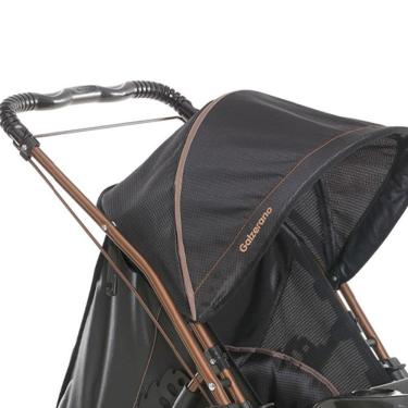 Imagem de Carrinho de Bebê Galzerano Milano Reversível Preto Cobre