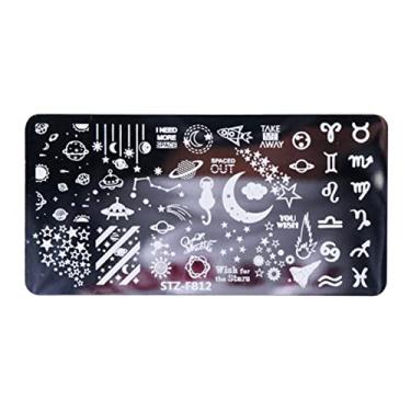 Imagem de Modelo De Carimbo De Unha Snowflake Lábios Folhas De Transferência De Borboleta