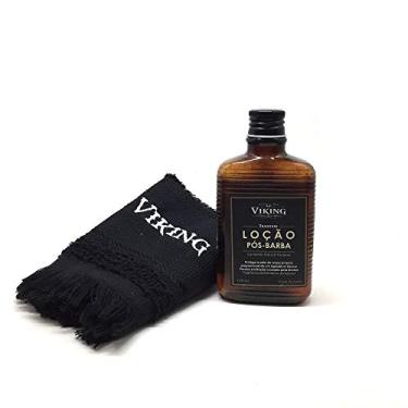 Imagem de Kit Loção Pós-barba e Toalha de Rosto Viking