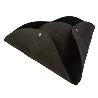 Imagem de Forum Novelties Inc - Chapéu de pirata de luxo adulto, Preto, tamanho nico