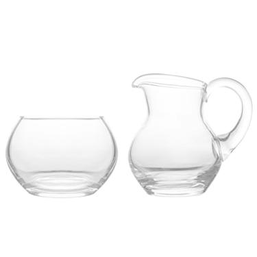 Imagem de Barski – Vidro – Açúcar e Creme – Conjunto de Café – Jarra de Creme e Açucareiro – 177 g – Clássico Transparente – Feito na Europa