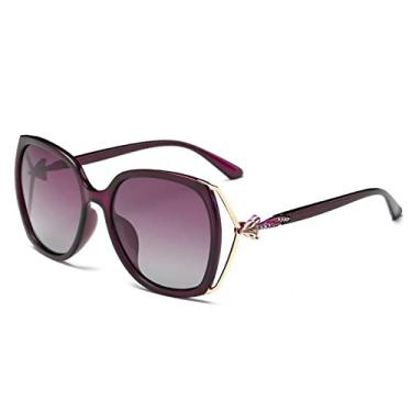 Imagem de Decoração Moda Óculos de Sol de Luxo Feminino Designer Óculos de Sol Feminino Metal Vintage De Sol Feminino, C03 Roxo, Sem Estojo