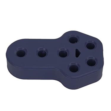 Imagem de Isolador de borracha silenciador, bucha de cabide de escape de carro fácil de instalar resistente a altas temperaturas de longa duração para suporte de tubo para chassi(Azul)
