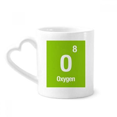 Imagem de Caneca de cerâmica de oxigênio elemento químico caneca de café copo de coração de vidro
