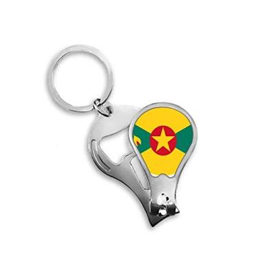 Imagem de Chaveiro abridor de cortador de unhas com emblema Nacional da Ameica da Grenada North