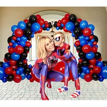 Imagem de STK Balloons Arch COMPATIBLE FOR Spiderman Balloon Garland Kit Spidey and His Amazing Friends Birthday Decorations Backdrop Party Supplies Hombre Araña Decoraciones Globos Para Cumpleaños de Globo