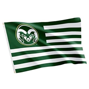 Imagem de Desert Cactus Colorado State University CSU Rams NCAA 100% Poliéster Interno Externo 91,44 cm x 1,52 m Bandeira (Nation)