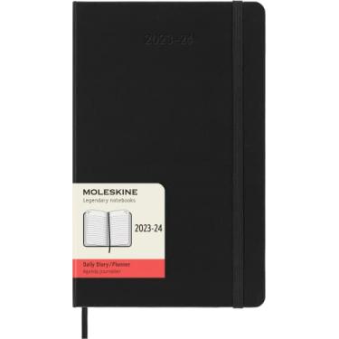 Imagem de Moleskine 2023-2024 Daily Planner, 18M, Large, Black, Hard Cover (5 x 8.25)